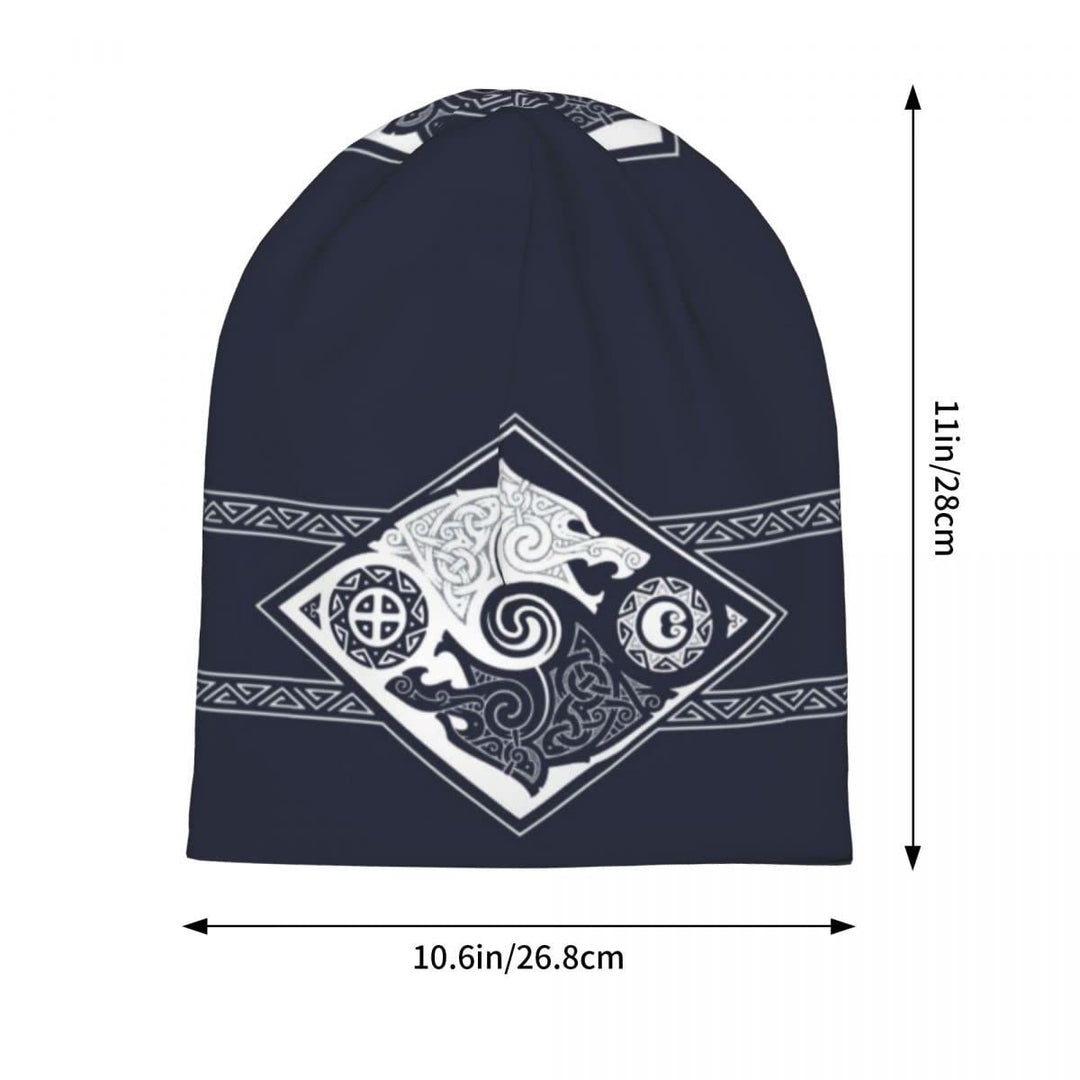 WorldNorse Double Wolves Norse Beanie - image 7