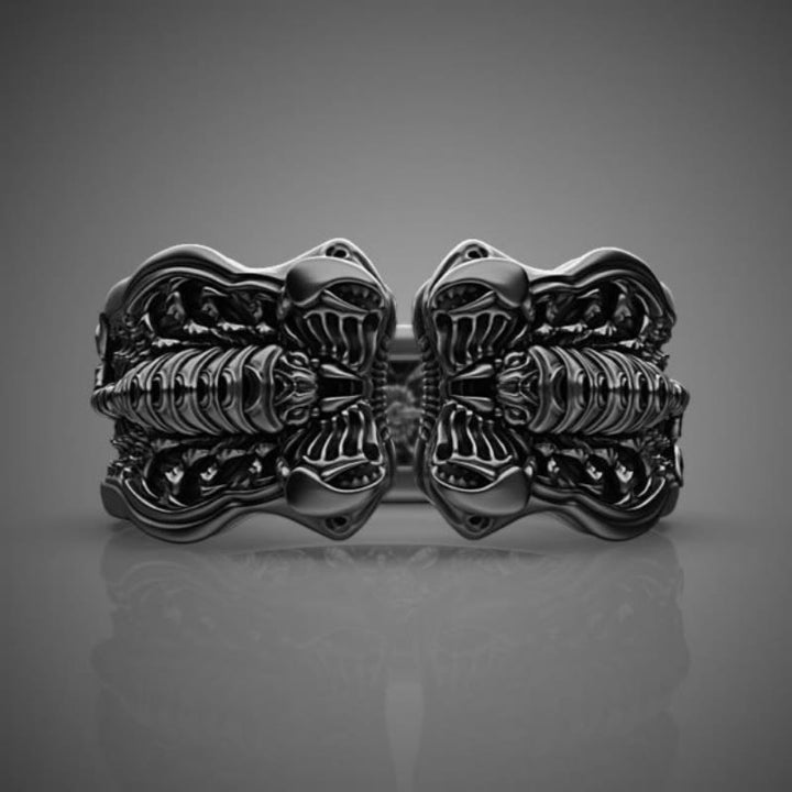WorldNorse Creative Black Scorpion Open Ring - image 2