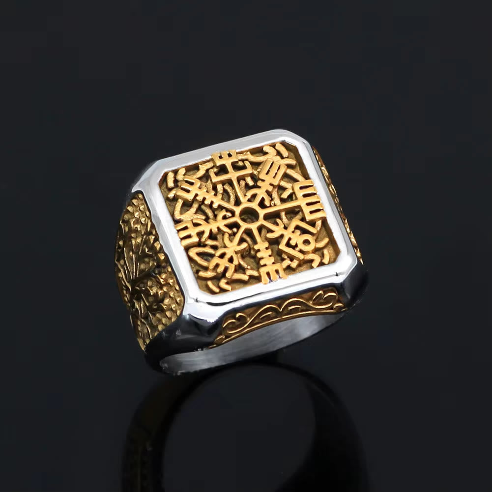 WorldNorse Viking Vegvisir With Yggdrasil Ring - UK Size Z（US 13) - image 0