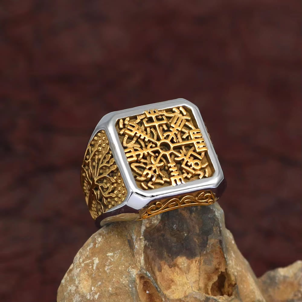 WorldNorse Viking Vegvisir With Yggdrasil Ring - image 1