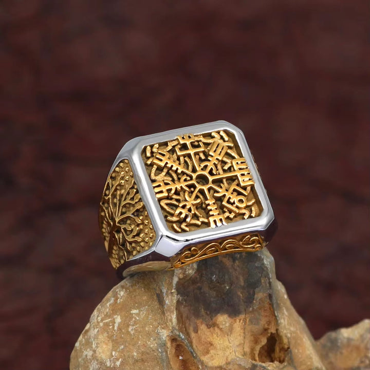 WorldNorse Viking Vegvisir With Yggdrasil Ring - image 1