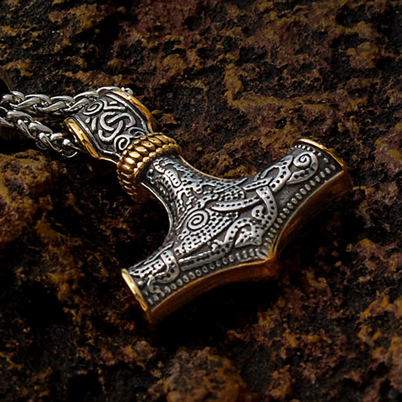 WorldNorse Mjölnir - Thor's Hammer Stainless Steel Necklace - image 3
