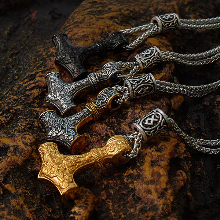 WorldNorse Mjölnir - Thor's Hammer Stainless Steel Necklace - image 23