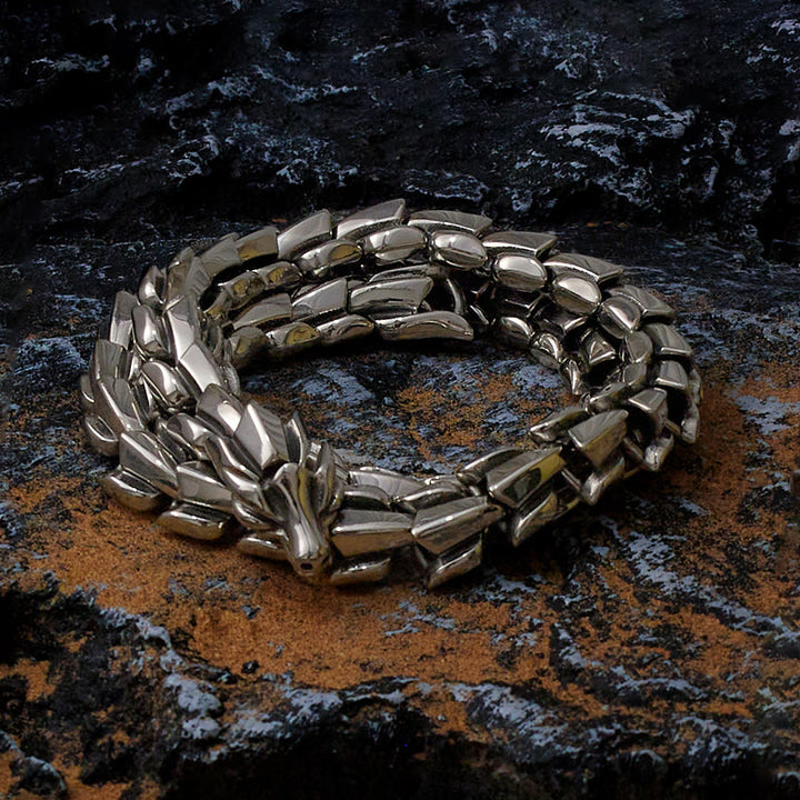 WorldNorse The Midgard Serpent - Stainless Steel Necklace - Silver - 70cm - image 4