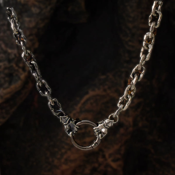 WorldNorse Handmade Viking Fist Silver Cable Bracelet / Necklace - image 9