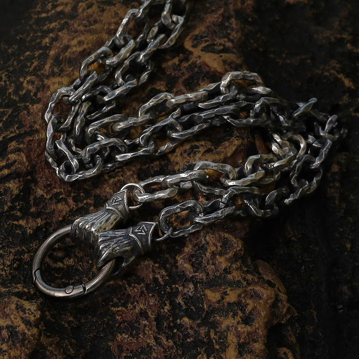 WorldNorse Handmade Viking Fist Silver Cable Bracelet / Necklace - image 10