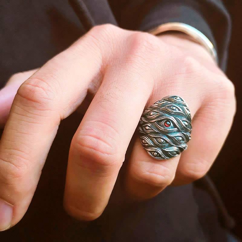 WorldNorse Yokai Hundreds Of Eyes Ring