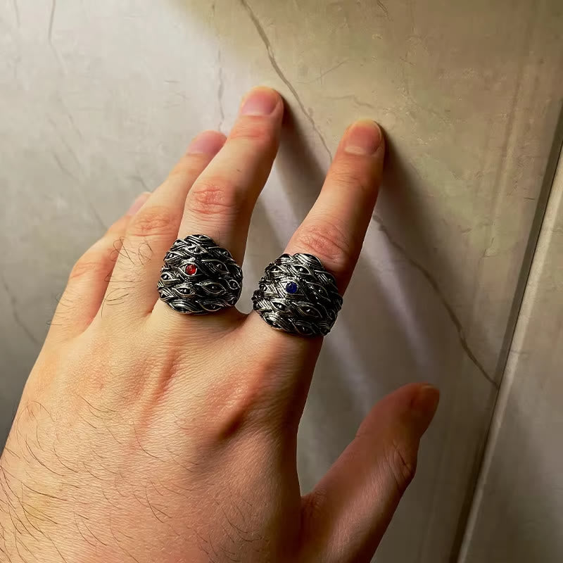 WorldNorse Yokai Hundreds Of Eyes Ring