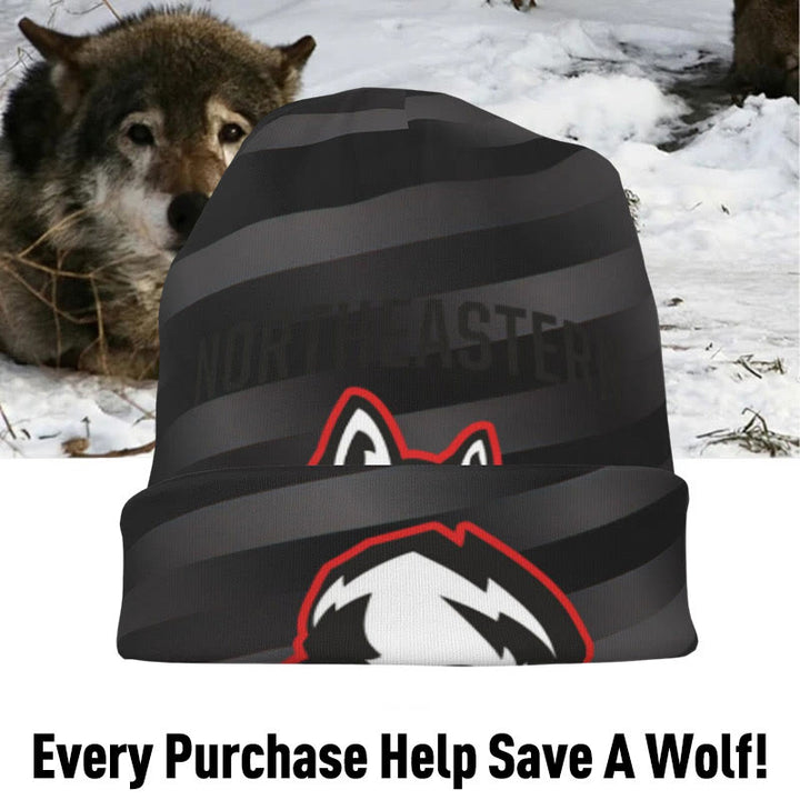 WorldNorse Wolves Stripe Beanie