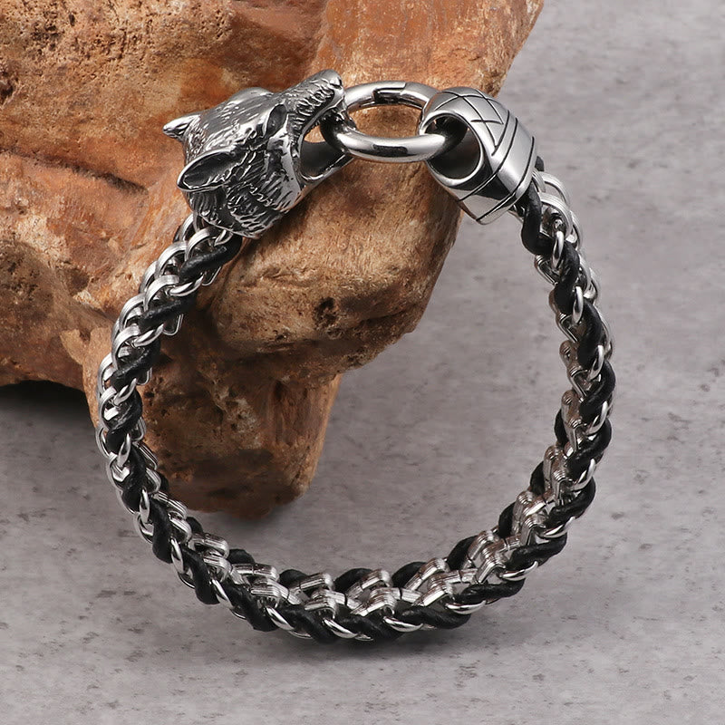 WorldNorse Fenrir Cuban Link Chain Bracelet - image 1