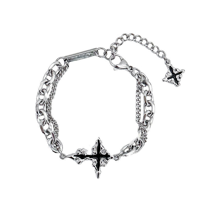 WorldNorse Darkness Cross Cable Chain Bracelet - image 7