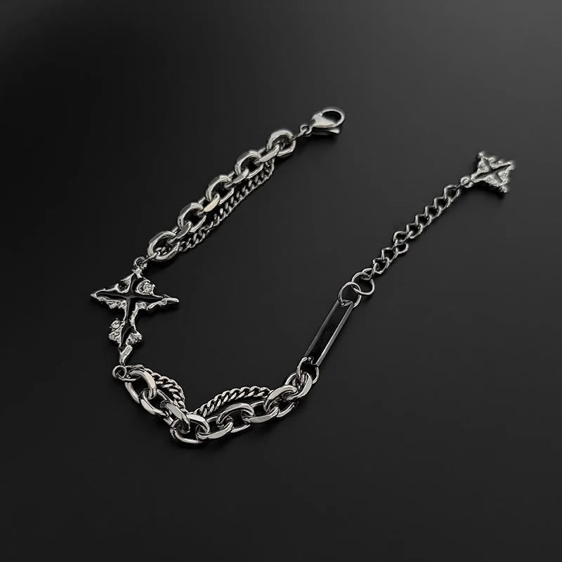 WorldNorse Darkness Cross Cable Chain Bracelet - image 4