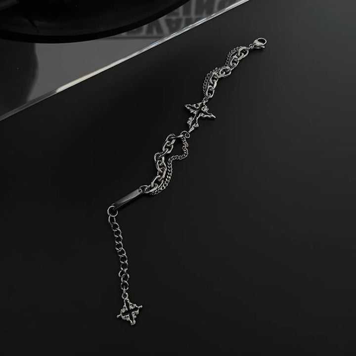 WorldNorse Darkness Cross Cable Chain Bracelet - image 5
