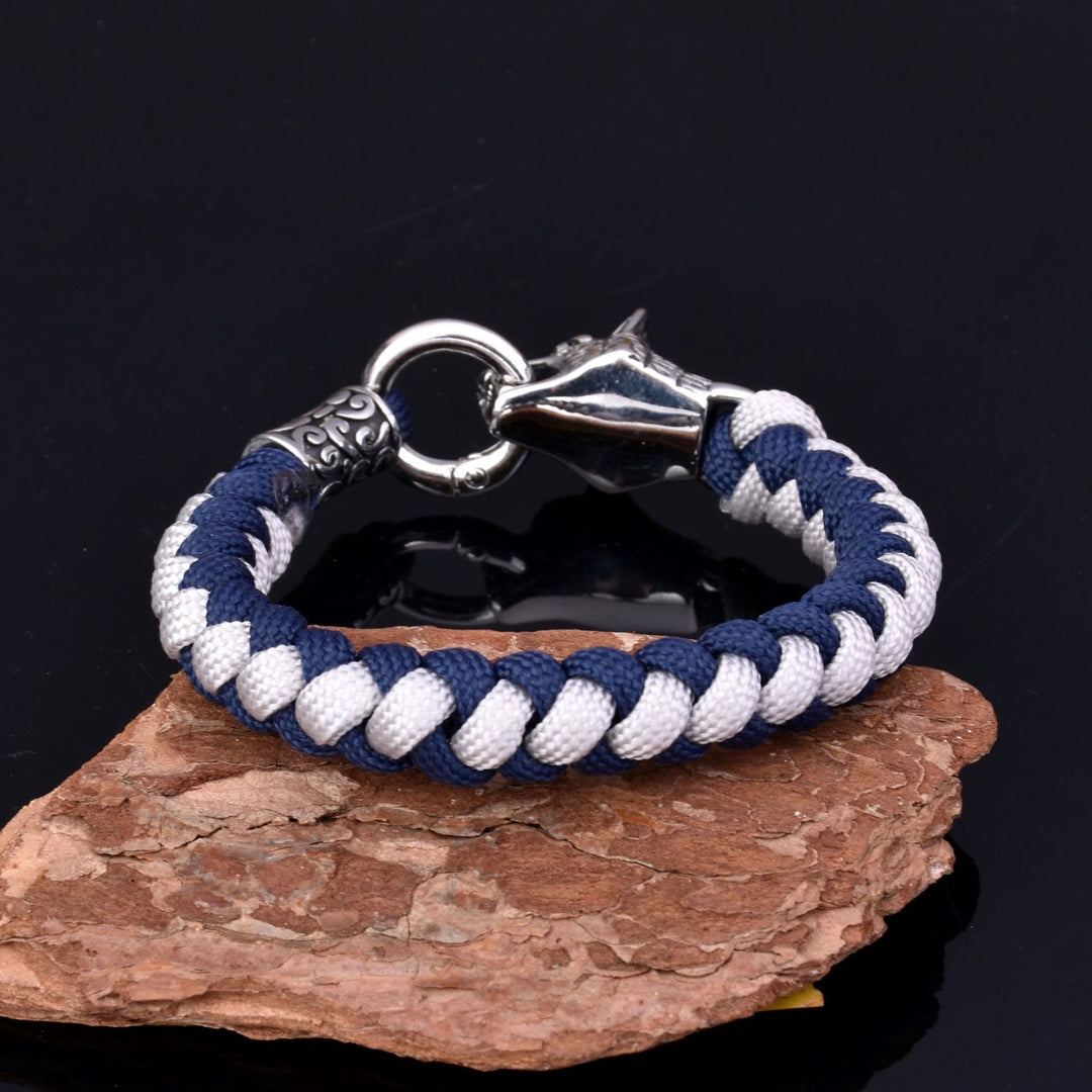 WorldNorse Norse Wolves Fenrir Braided Bracelet - image 2