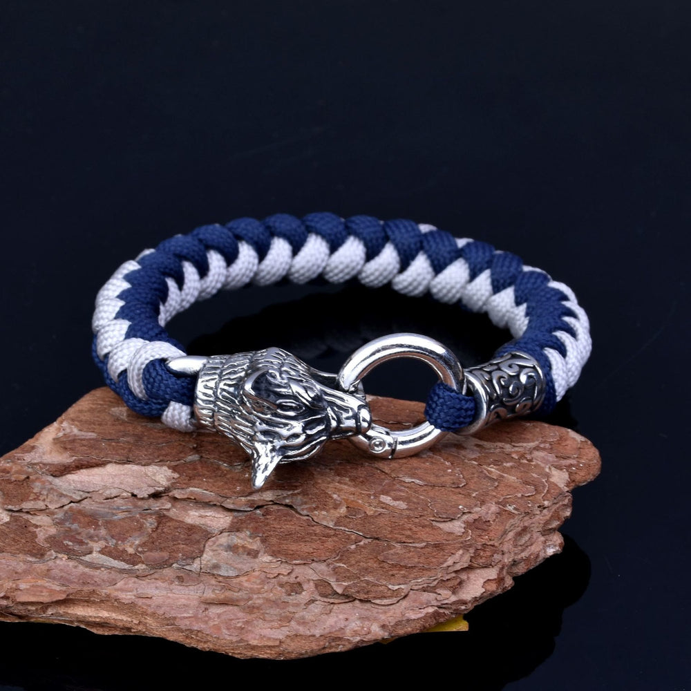 WorldNorse Norse Wolves Fenrir Braided Bracelet - image 1