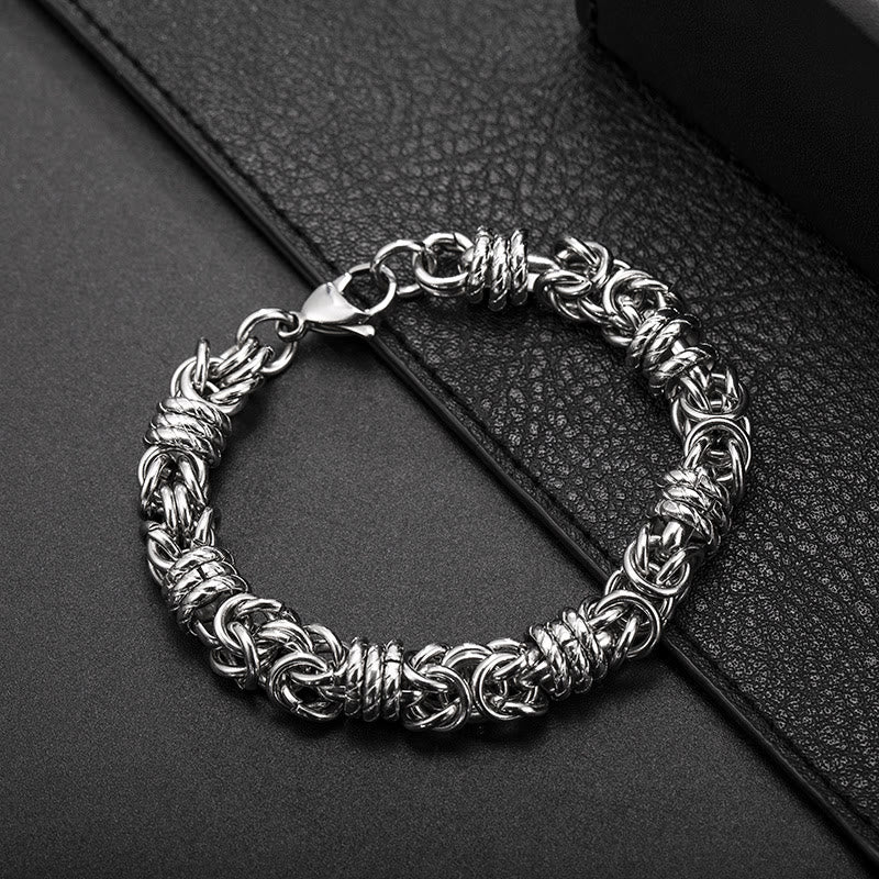 WorldNorse Stainless Steel Braided Link Bracelet - 23cm - image 0