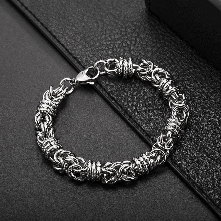 WorldNorse Stainless Steel Braided Link Bracelet - 23cm - image 0
