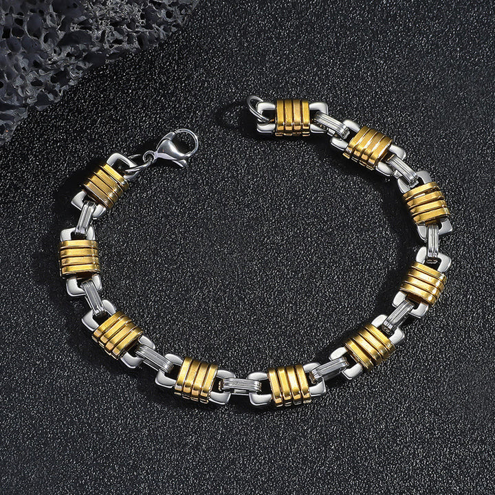 WorldNorse Stainless Steel Cable Chain Link Bracelet