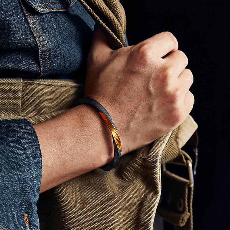 WorldNorse 999 Sterling Silver Flowing Fire Inlay Bracelet - image 2