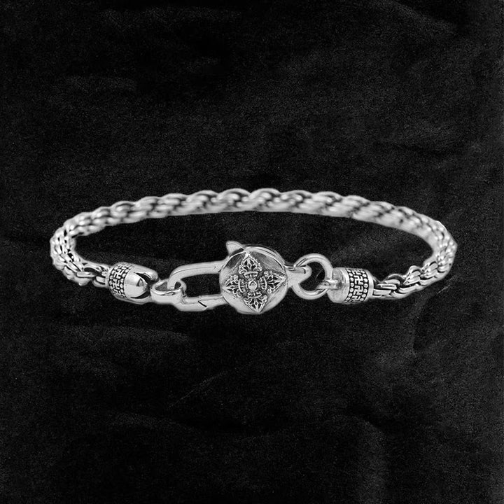 WorldNorse 925 Sterling Silver Wheat Wrist Bracelet - Twist 20cm - image 2