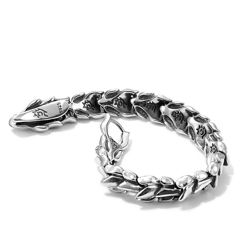 WorldNorse 925 Sterling Silver Protection Force Dragon Bracelet - image 16