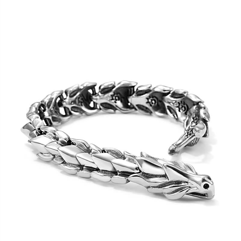 WorldNorse Handcrafted 925 Silver Protection Force Dragon Bracelet - image 15