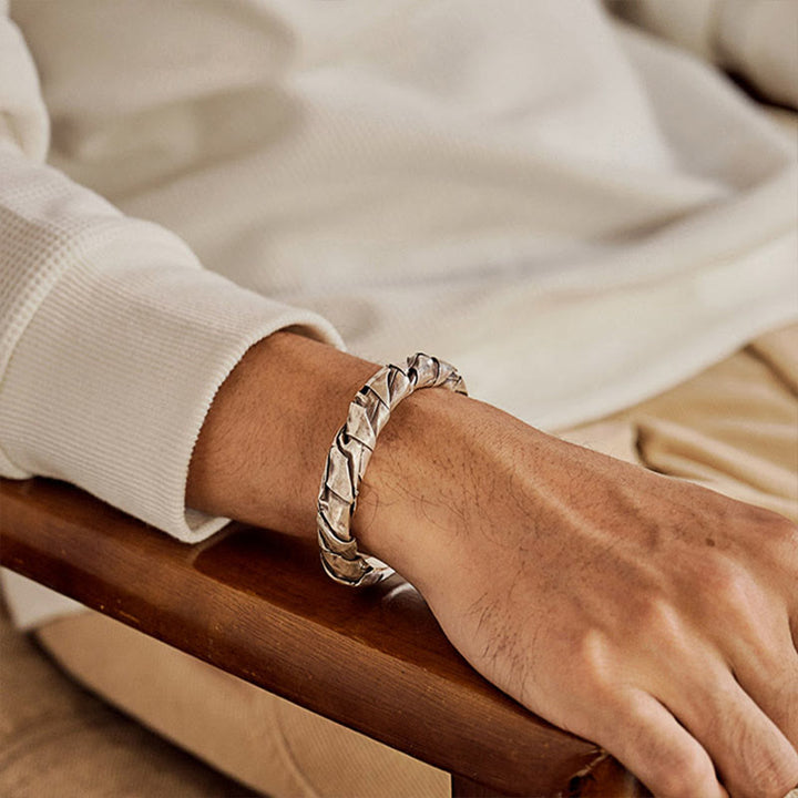 WorldNorse 925 Sterling Silver Braided Bracelet - image 4