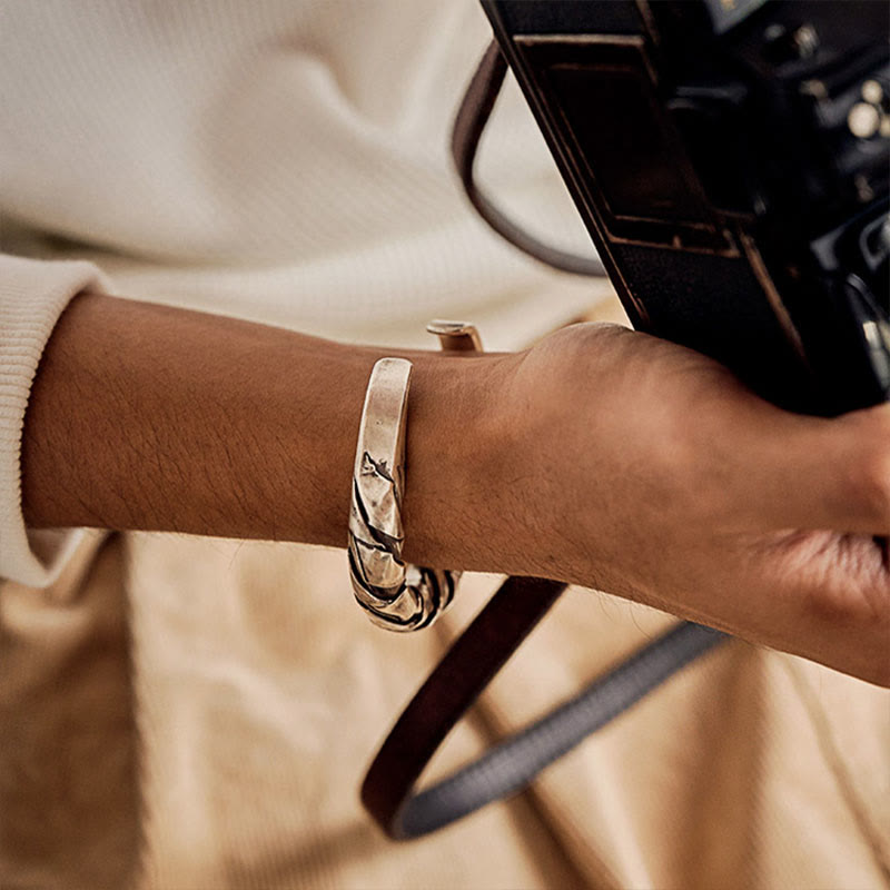 WorldNorse 925 Sterling Silver Braided Bracelet - image 3