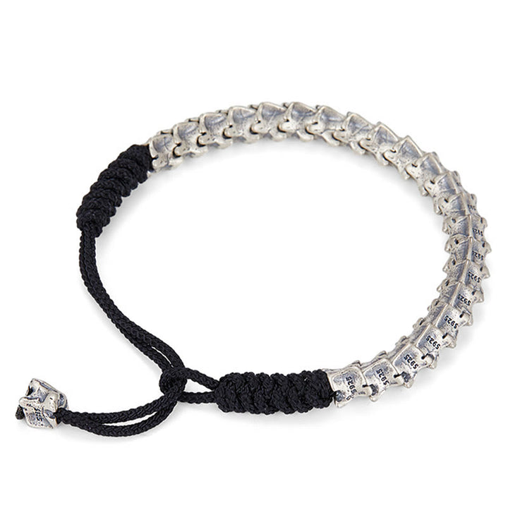 WorldNorse Handcrafted 925 Silver Dragon Bone Bracelet - image 5