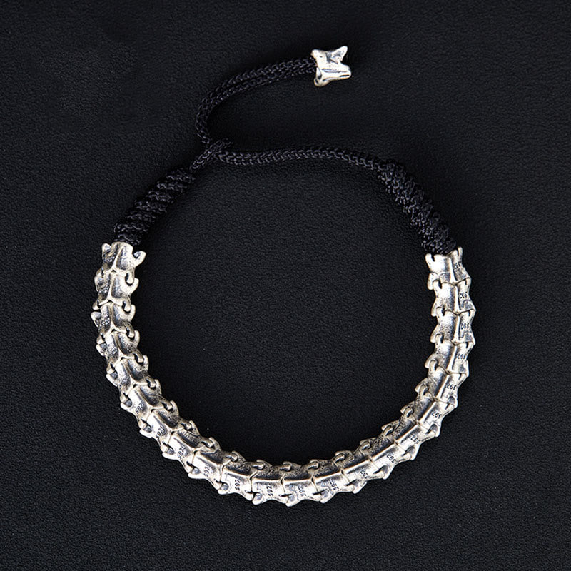 WorldNorse 925 Sterling Silver Dragon Bone Bracelet - image 4