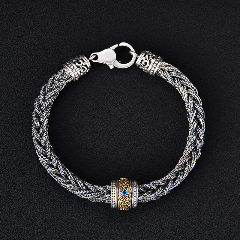 WorldNorse 925 Sterling Silver Braided Woven Bracelet - image 1