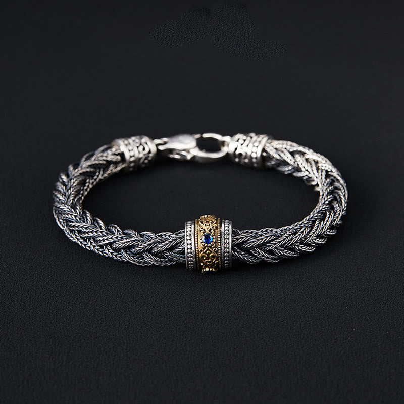 WorldNorse Handcrafted 925 Silver Braided Woven Bracelet - image 4