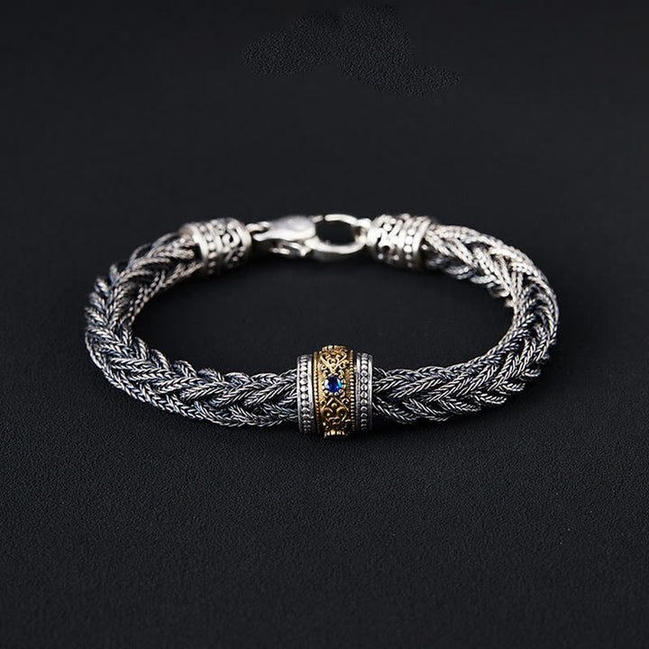 WorldNorse 925 Sterling Silver Braided Woven Bracelet - image 4
