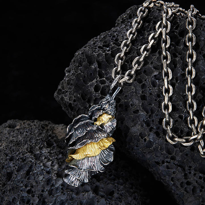 WorldNorse 925 Sterling Silver Conch Necklace
