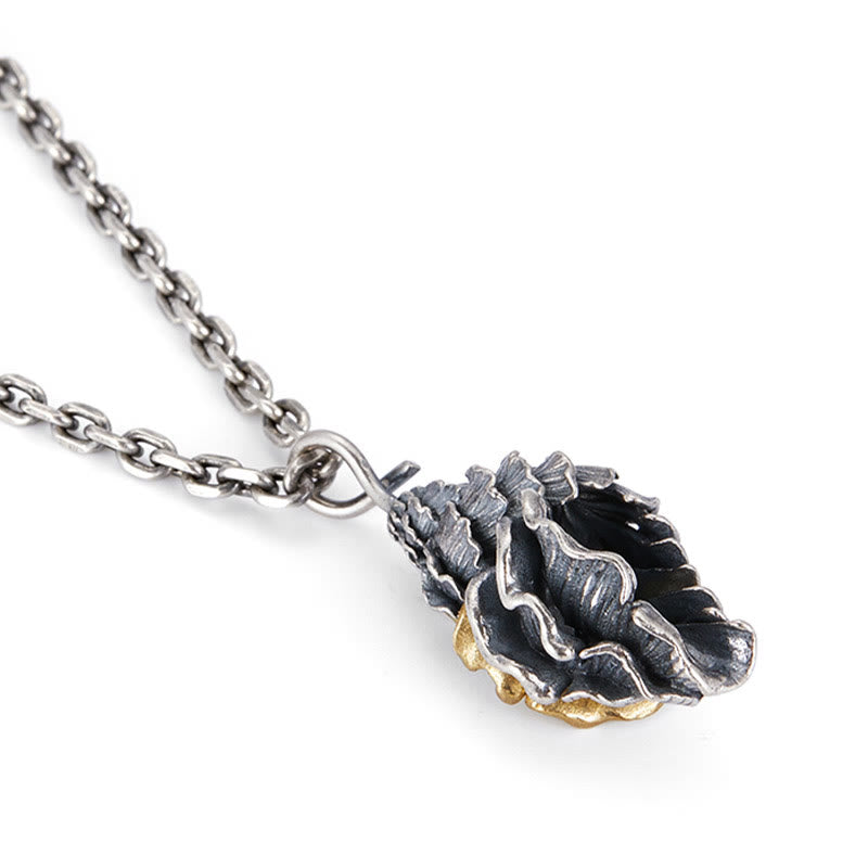 WorldNorse 925 Sterling Silver Conch Necklace