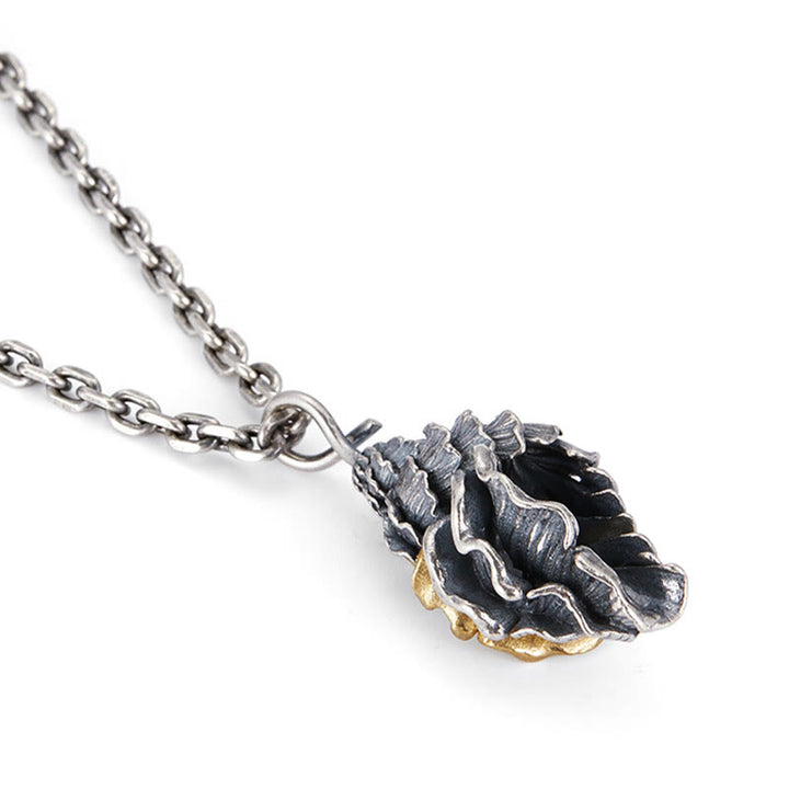 WorldNorse 925 Sterling Silver Conch Necklace