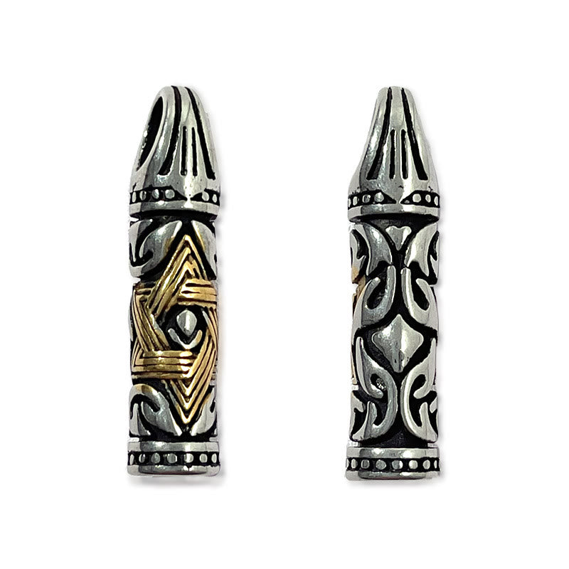 WorldNorse Bullet Hexagram Stainless Steel Chain Necklace - image 8