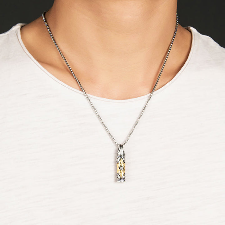 WorldNorse Bullet Hexagram Stainless Steel Chain Necklace - image 1