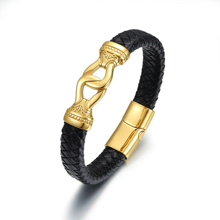 WorldNorse Magnetic Clasp Braided Leather Bracelet - image 5