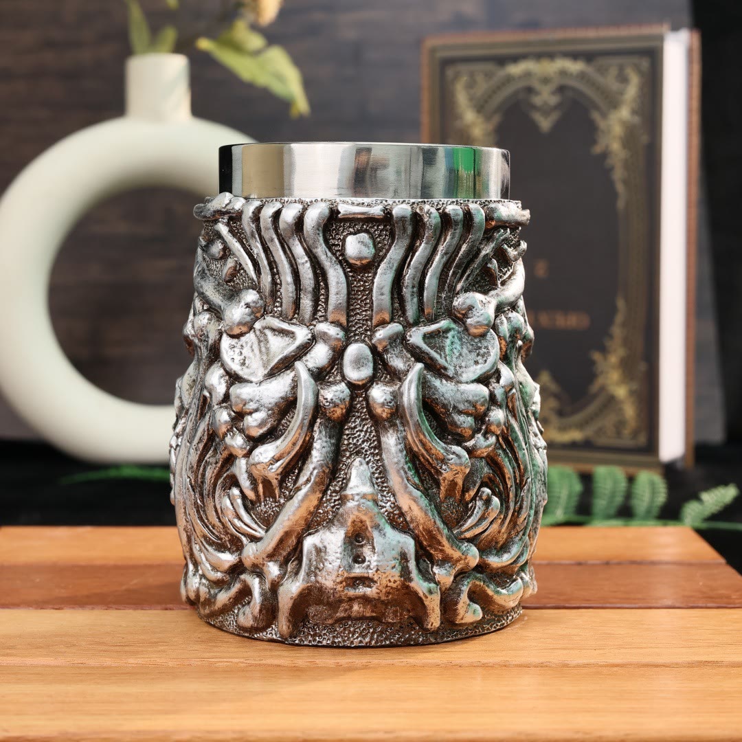 WorldNorse Retro Skeleton Beer Steins Tankard Mug
