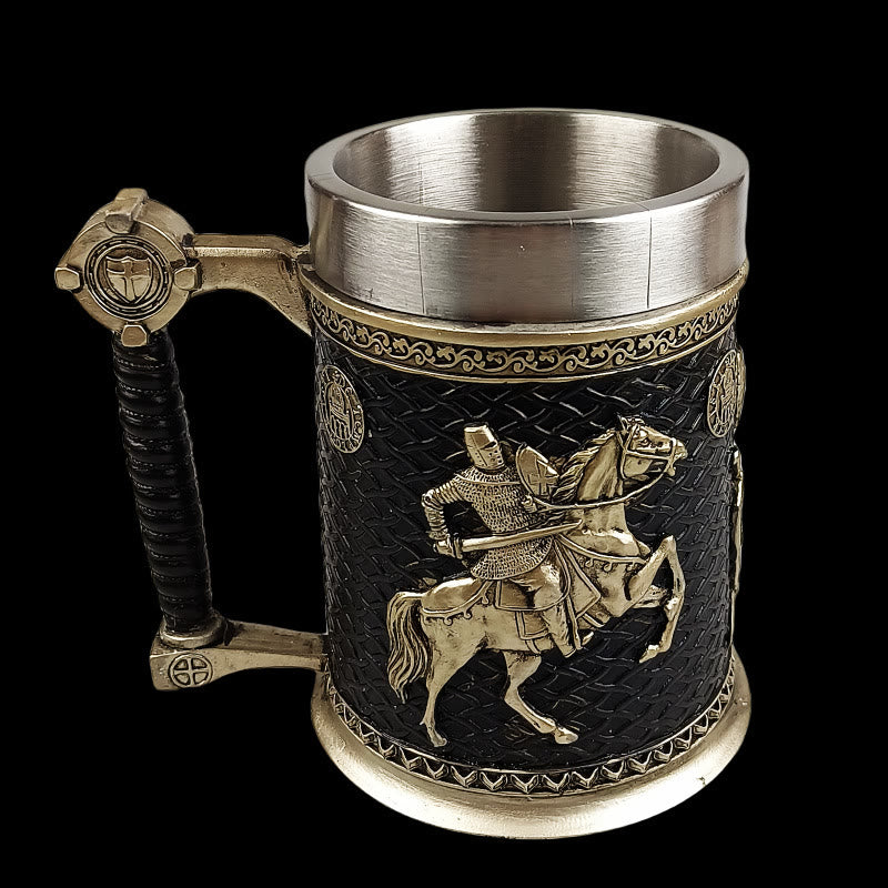 WorldNorse Medieval Viking Warrior Beer Tankard Mug