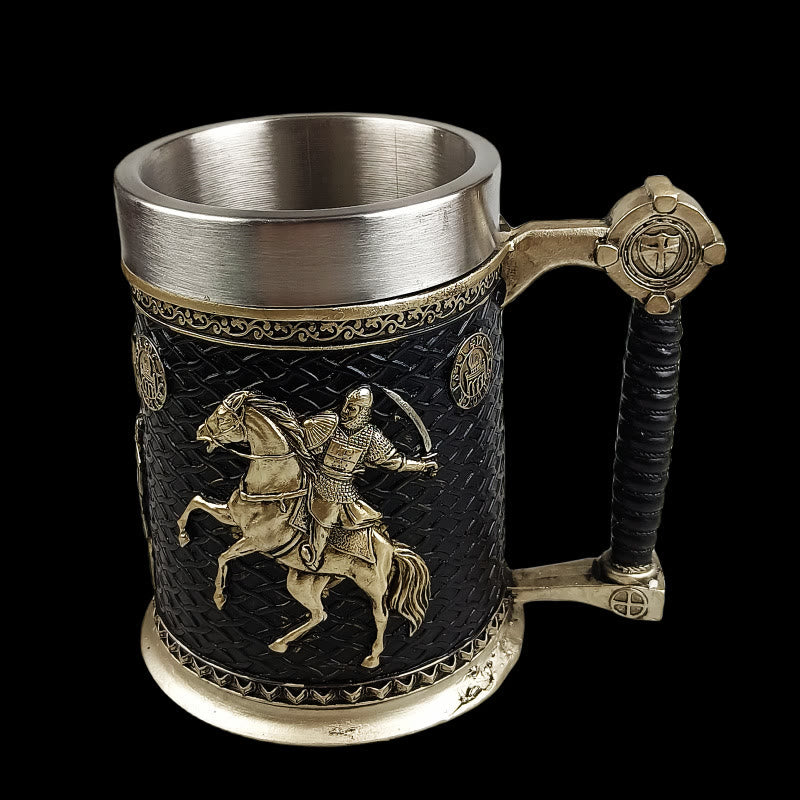 WorldNorse Medieval Viking Warrior Beer Tankard Mug