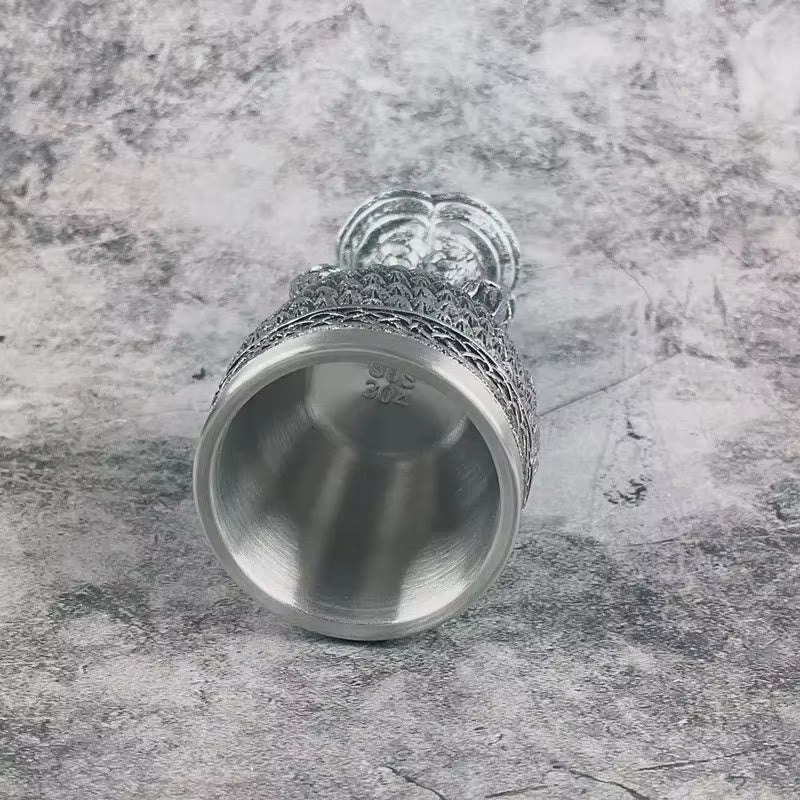 WorldNorse 3D Relief Dragon Claw Scale Wine Goblet