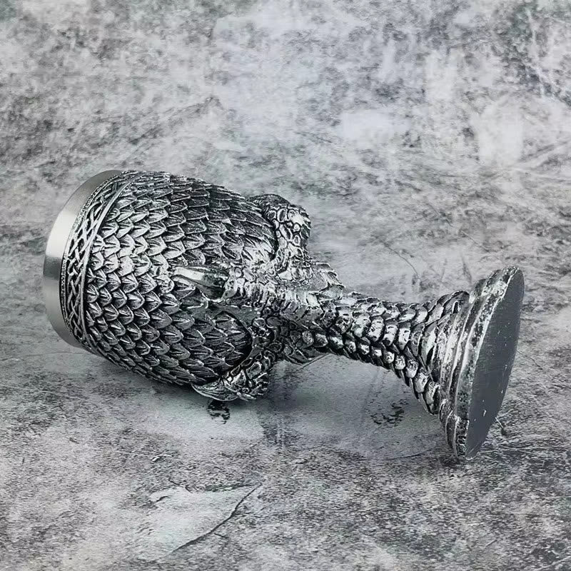 WorldNorse 3D Relief Dragon Claw Scale Wine Goblet
