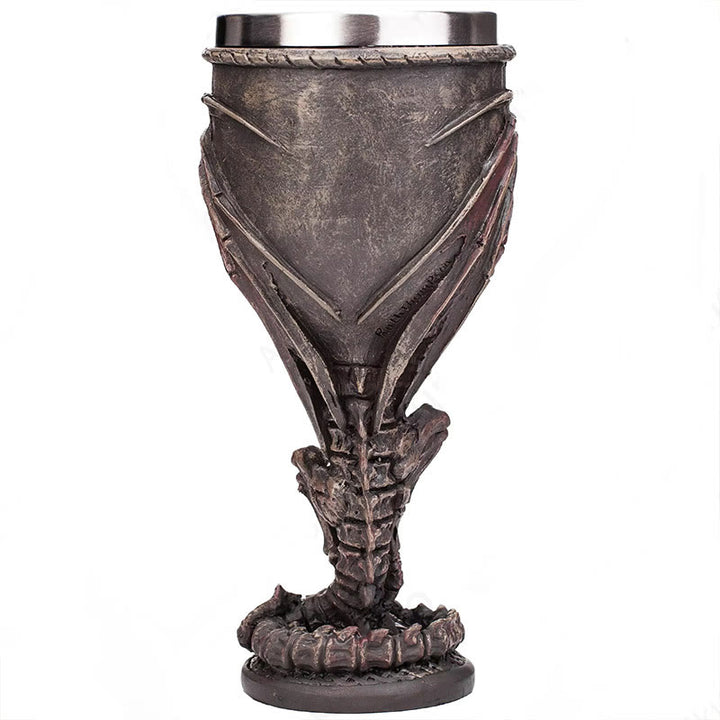 WorldNorse Medieval Dragon Warrior Chalice Wine Goblet