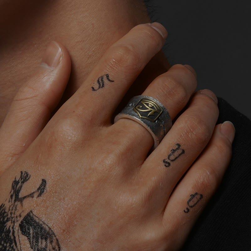 WorldNorse EYE OF RA Protective Open Ring - image 2