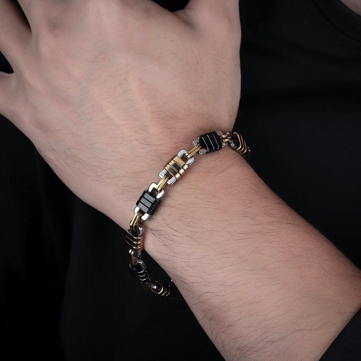 WorldNorse Stainless Steel Mens Polished Chain Link Bracelet - image 2