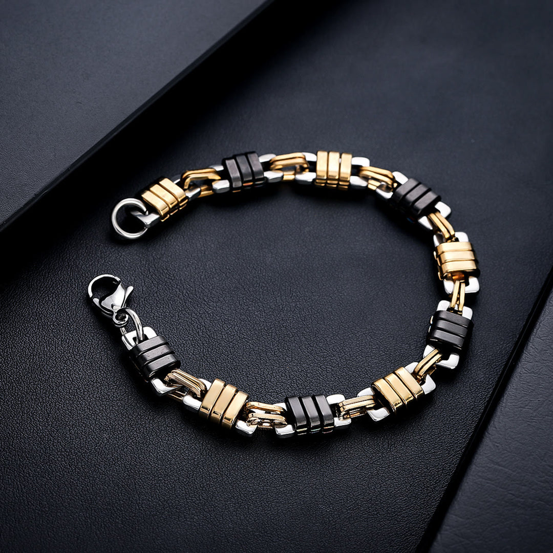WorldNorse Stainless Steel Mens Polished Chain Link Bracelet - image 3