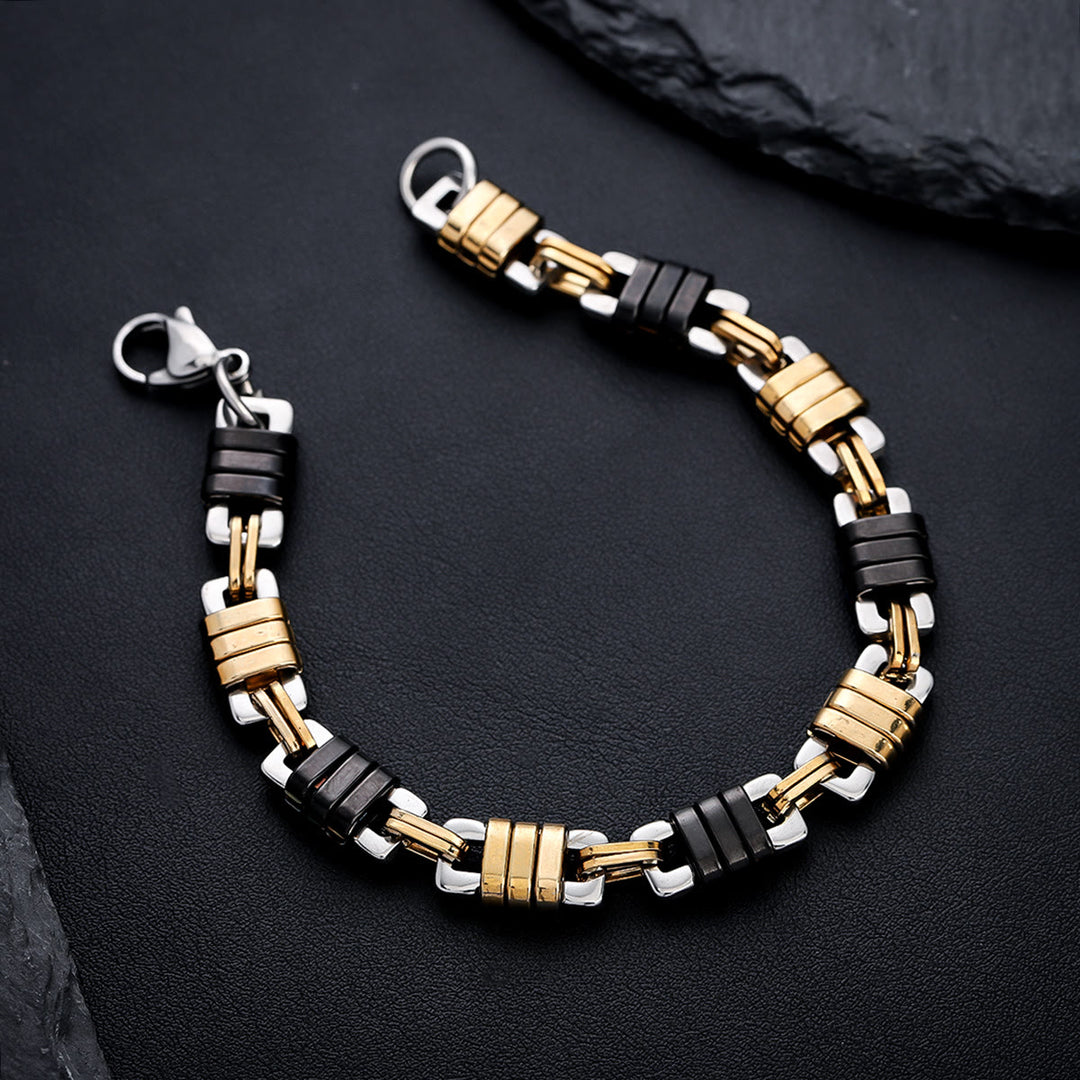 WorldNorse Stainless Steel Mens Polished Chain Link Bracelet - image 1