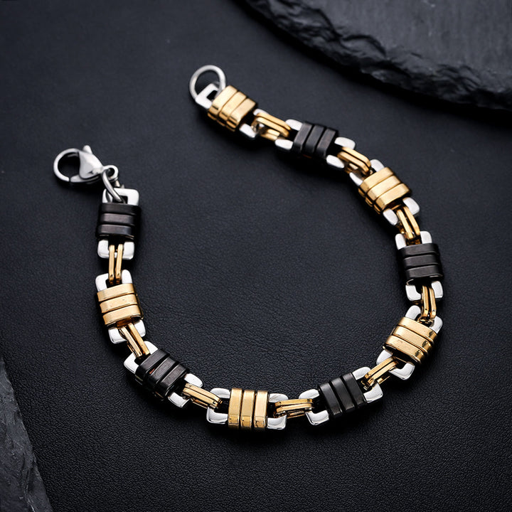 WorldNorse Stainless Steel Mens Polished Chain Link Bracelet - image 1